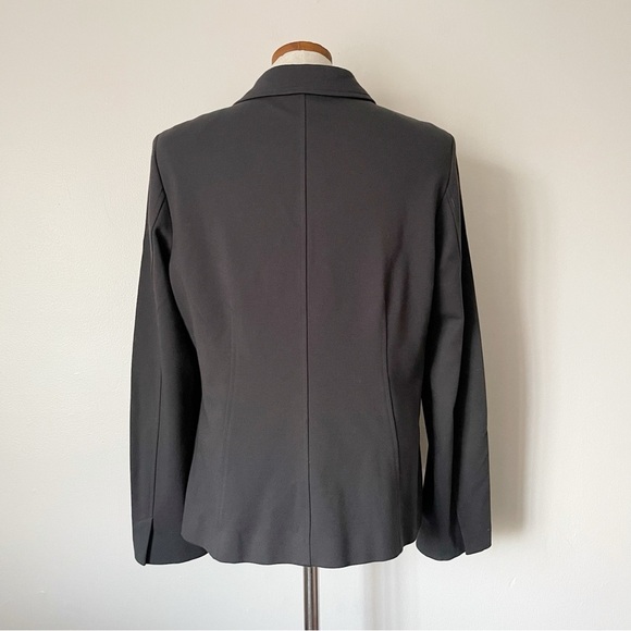 Eileen Fisher Gray button blazer size Large preowned - Picture 6 of 7